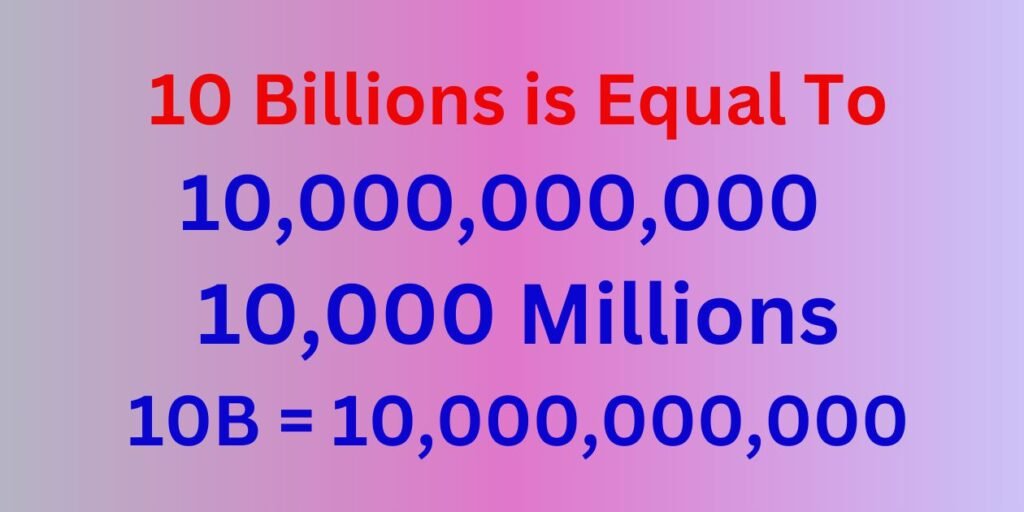 How Many Zeros in 10 Billions?