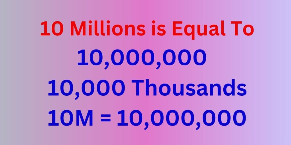 How Many Zeros in Ten Millions?