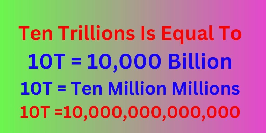 How Many Zeros in 10 Trillions?