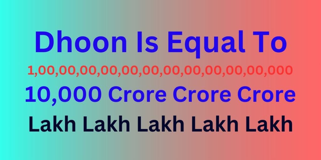 How Many Zeros in Dhoon?